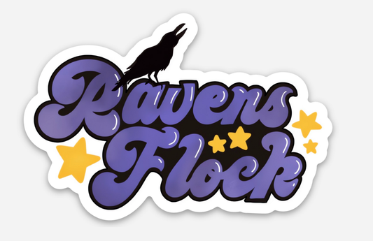 Maggie Moore Studio - Baltimore  Ravens Flock Sticker