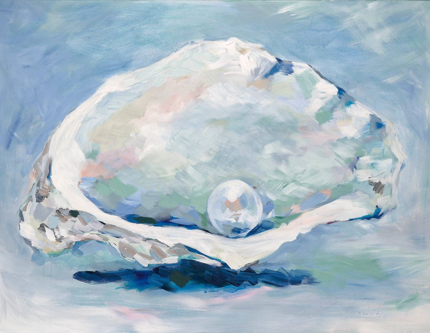 Oyster and Pearl Print: Paper / 11 x 14"
