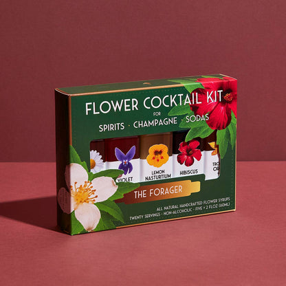 Floral Elixir Co. - The Forager Cocktail Kit. 5-Pack Flower Syrups.