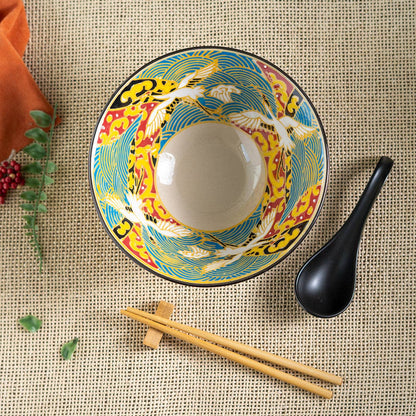 Japanese Crane Ramen Bowl Set | Urban Tokyo
