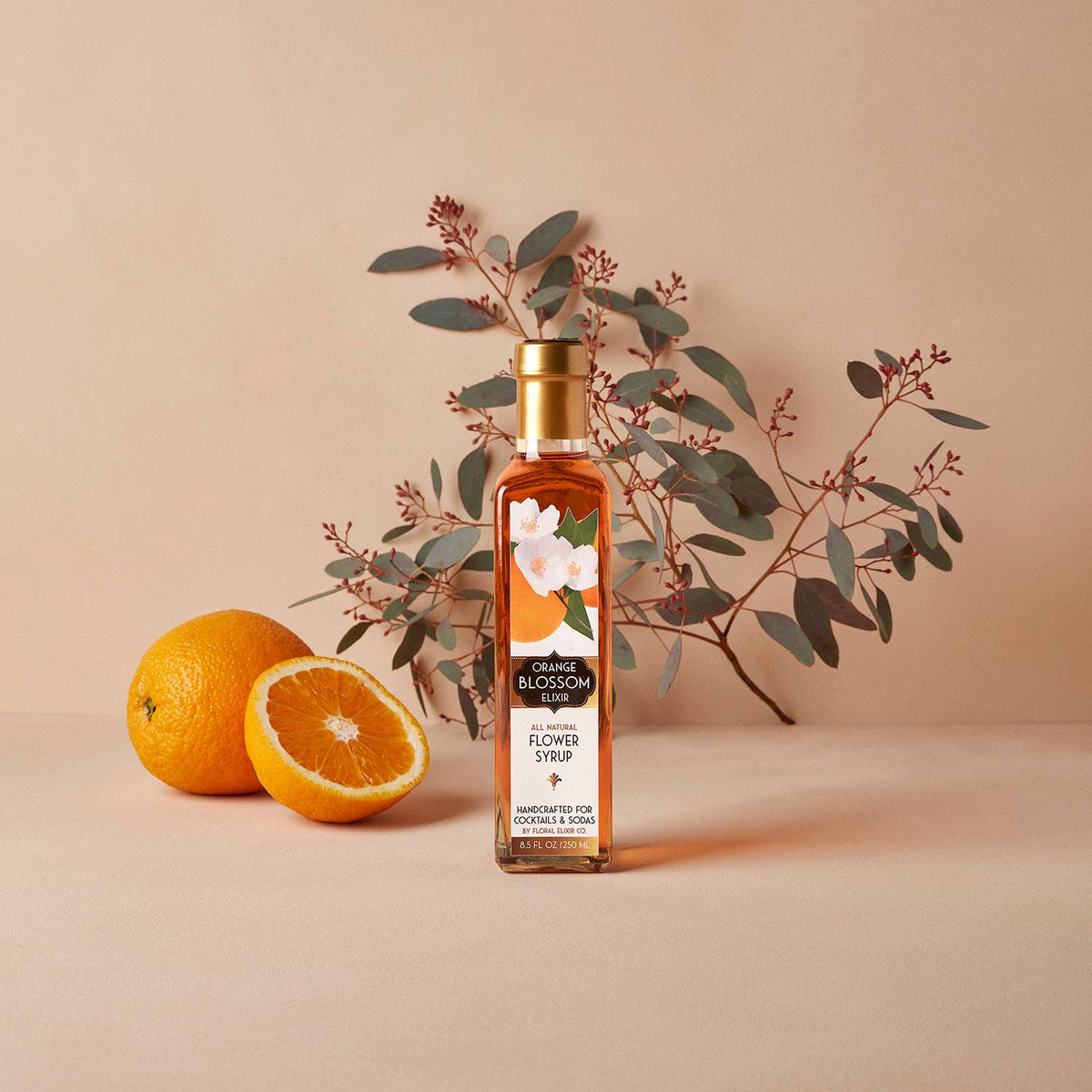 Orange Blossom Elixir. All Natural Cocktail & Soda Syrup.:  8.5 oz/250mL