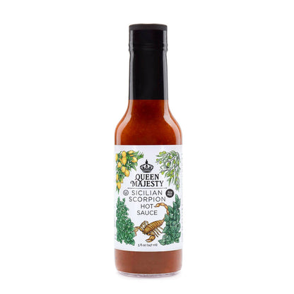 Queen Majesty Hot Sauce - NEW Sicilian Scorpion Hot Sauce - Hot Ones Season 26 - 5oz