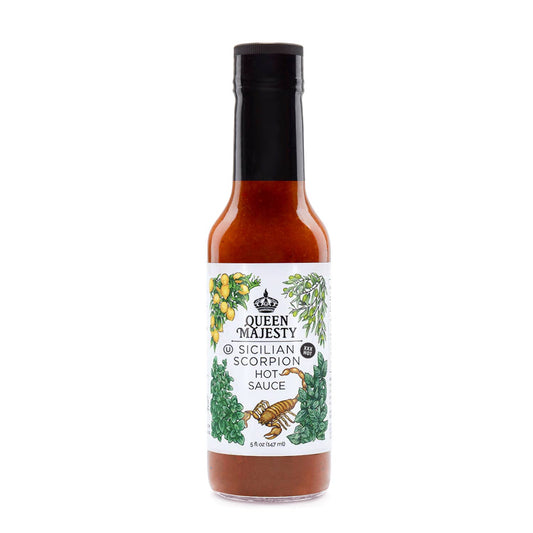 Queen Majesty Hot Sauce - NEW Sicilian Scorpion Hot Sauce - Hot Ones Season 26 - 5oz