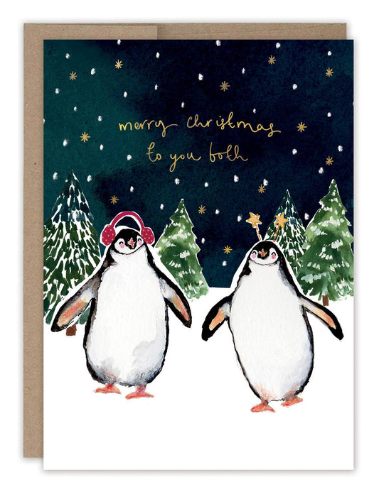 Biely & Shoaf - Penguins Merry Christmas To You Both Holiday Card