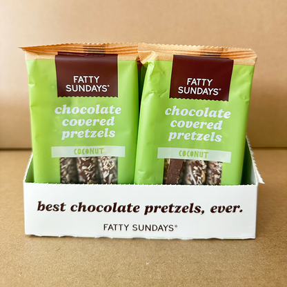 Coconut Chocolate Covered Pretzels (3-pack)