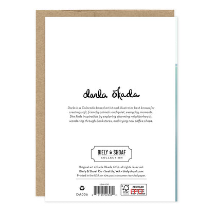 Narwhal Welcome To The World Baby Card