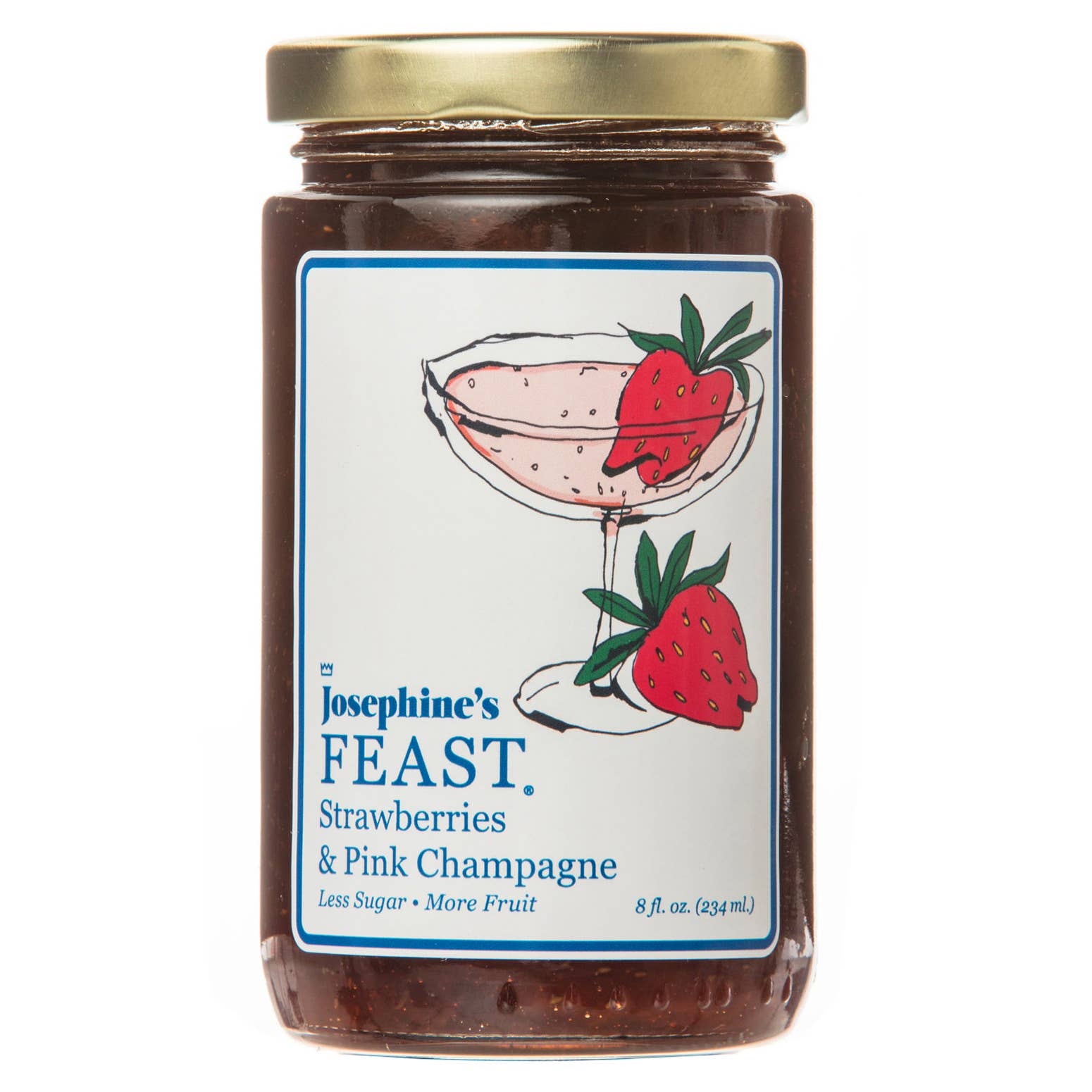 Josephine’s Feast Strawberry & Pink Champagne Preserve – Award-Winning Small-Batch Jam