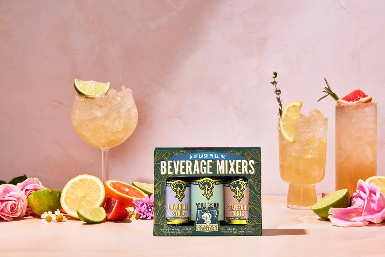Portland Syrups | Cocktail / Mocktail Mixers Green Gift Set