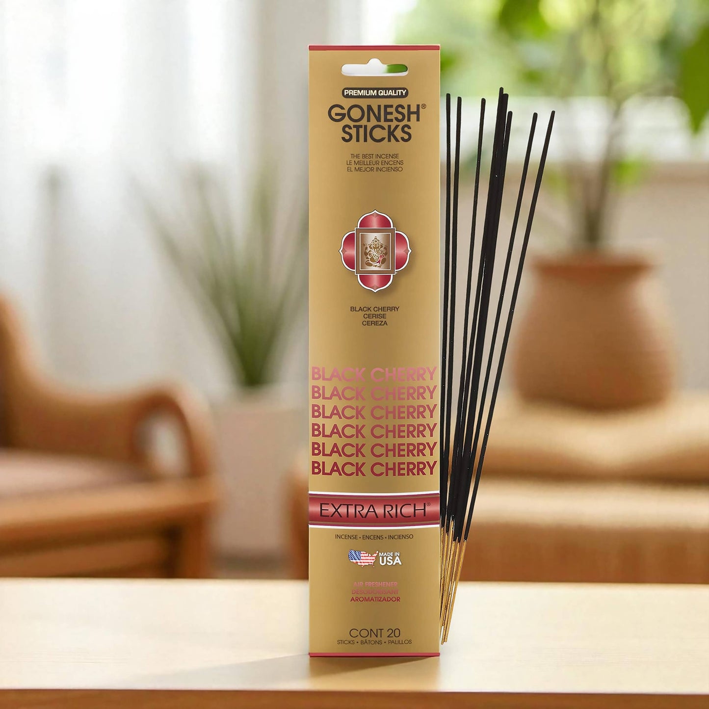 Incense Sticks: Gonesh Extra Rich Black Cherry