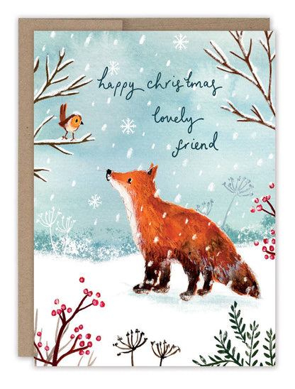 Biely & Shoaf - Fox Lovely Friend Holiday Card