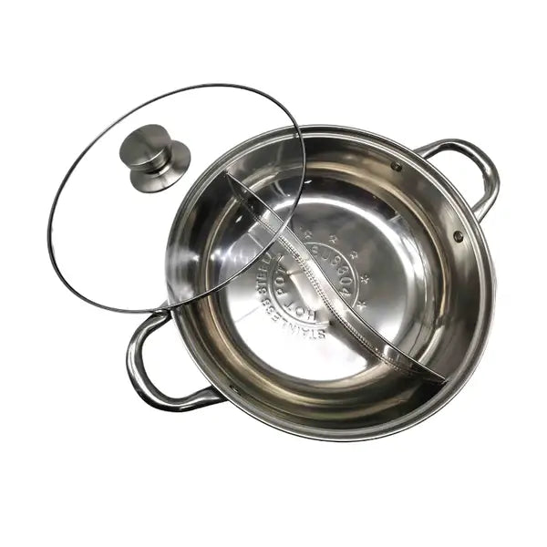 Divided Double Flavor Ying Yang Dual Partition Hot Pot