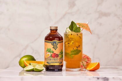 Portland Syrups | Passion Fruit Citrus Syrup 12oz  - cocktail / mocktail mixer