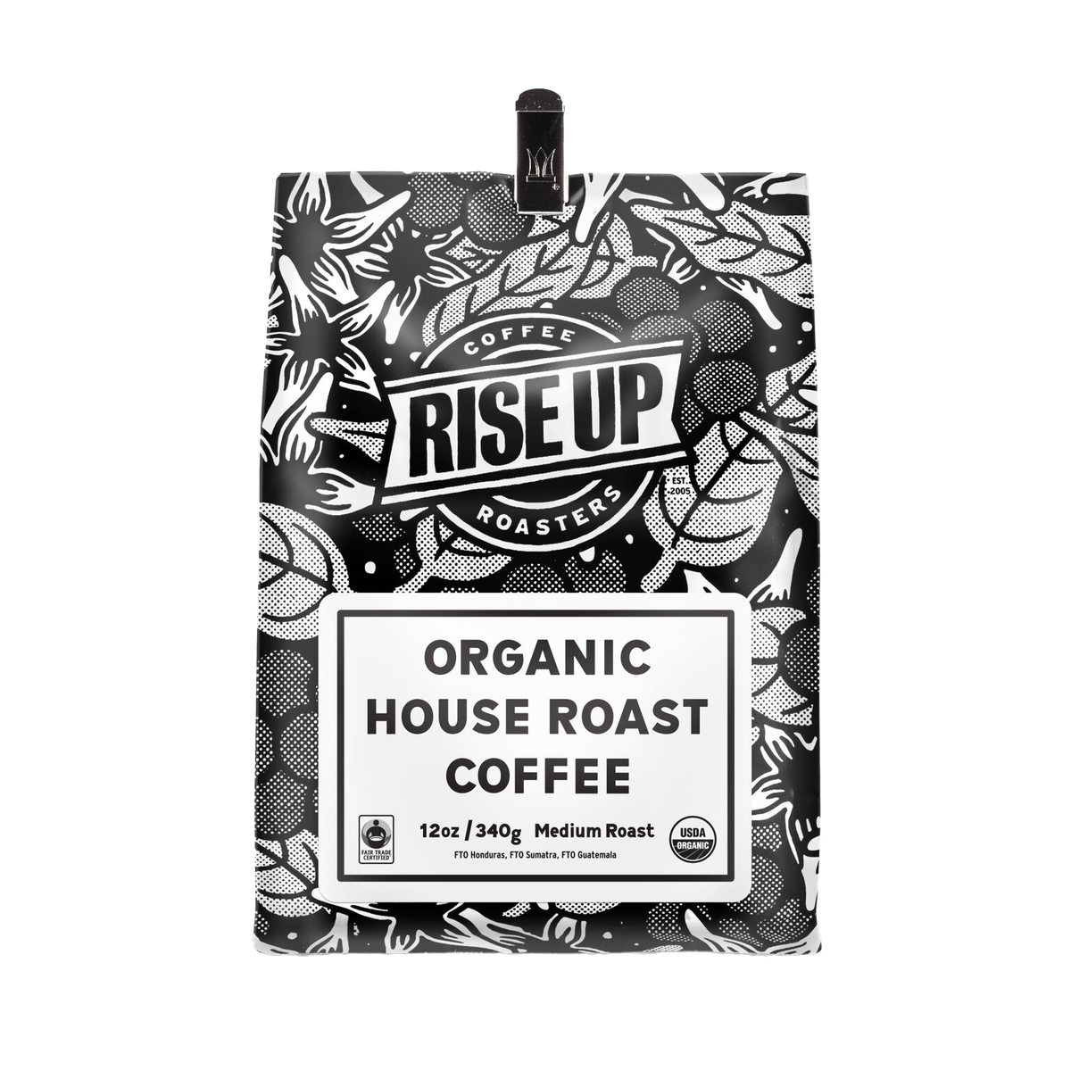 Organic House Roast: Whole Bean / 12oz