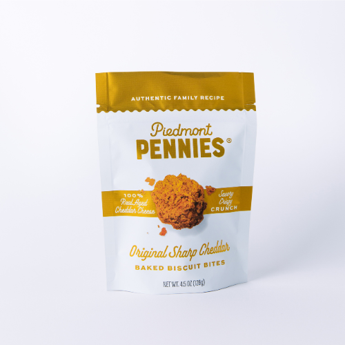 Piedmont Pennies - Cheddar Cheese Crackers, Medium Pouch