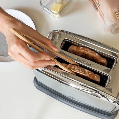 R&M International - Bamboo Toast Tongs