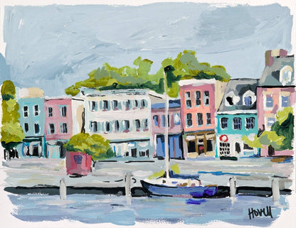 Kim Hovell Art - Fells Point Print: 11 x 14"