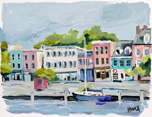 Kim Hovell Art - Fells Point Print: 11 x 14"