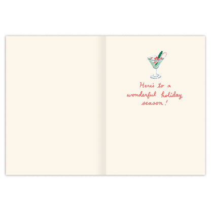 Festive Cocktails Holiday Card