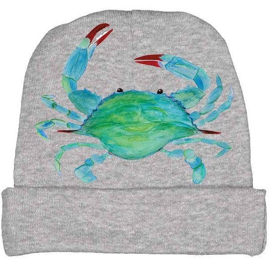 Clawdia Crab Baby Beanie- Grey