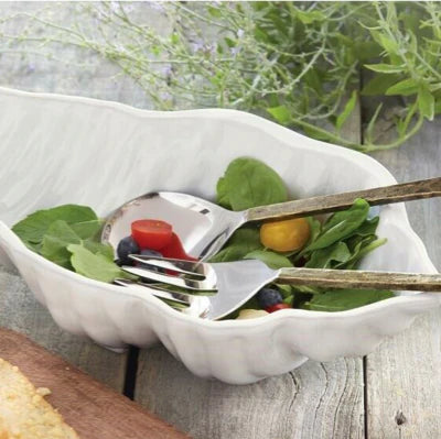 Conch Shell Stoneware Salad Bowl