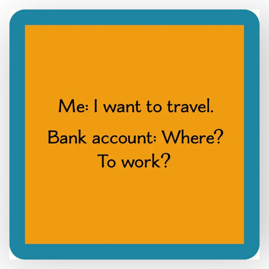 Coaster Bank Account | Funny Party Gift | Home Bar Decor