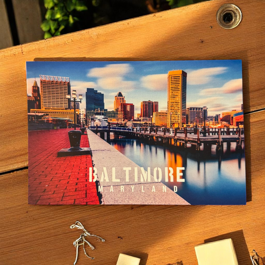 Postcard Baltimore Skyline Day Time