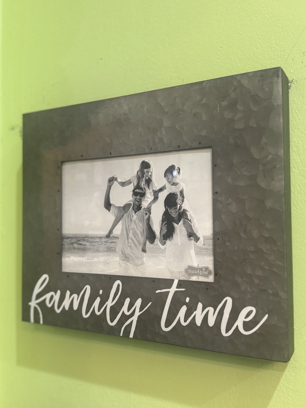 Mud Pie Family Time Tin Frame