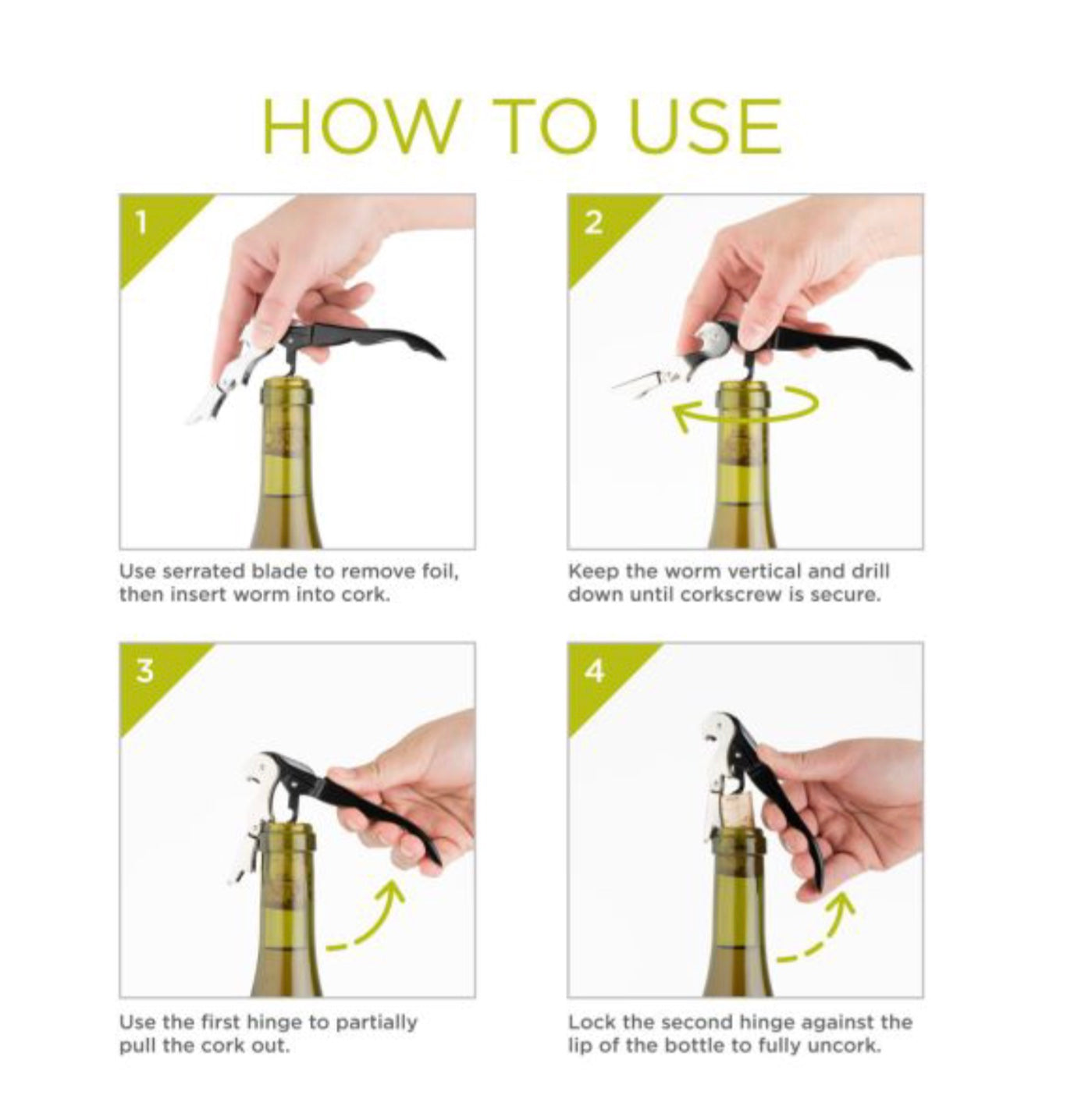 Truetap | Assorted Double-Hinged Corkscrews
