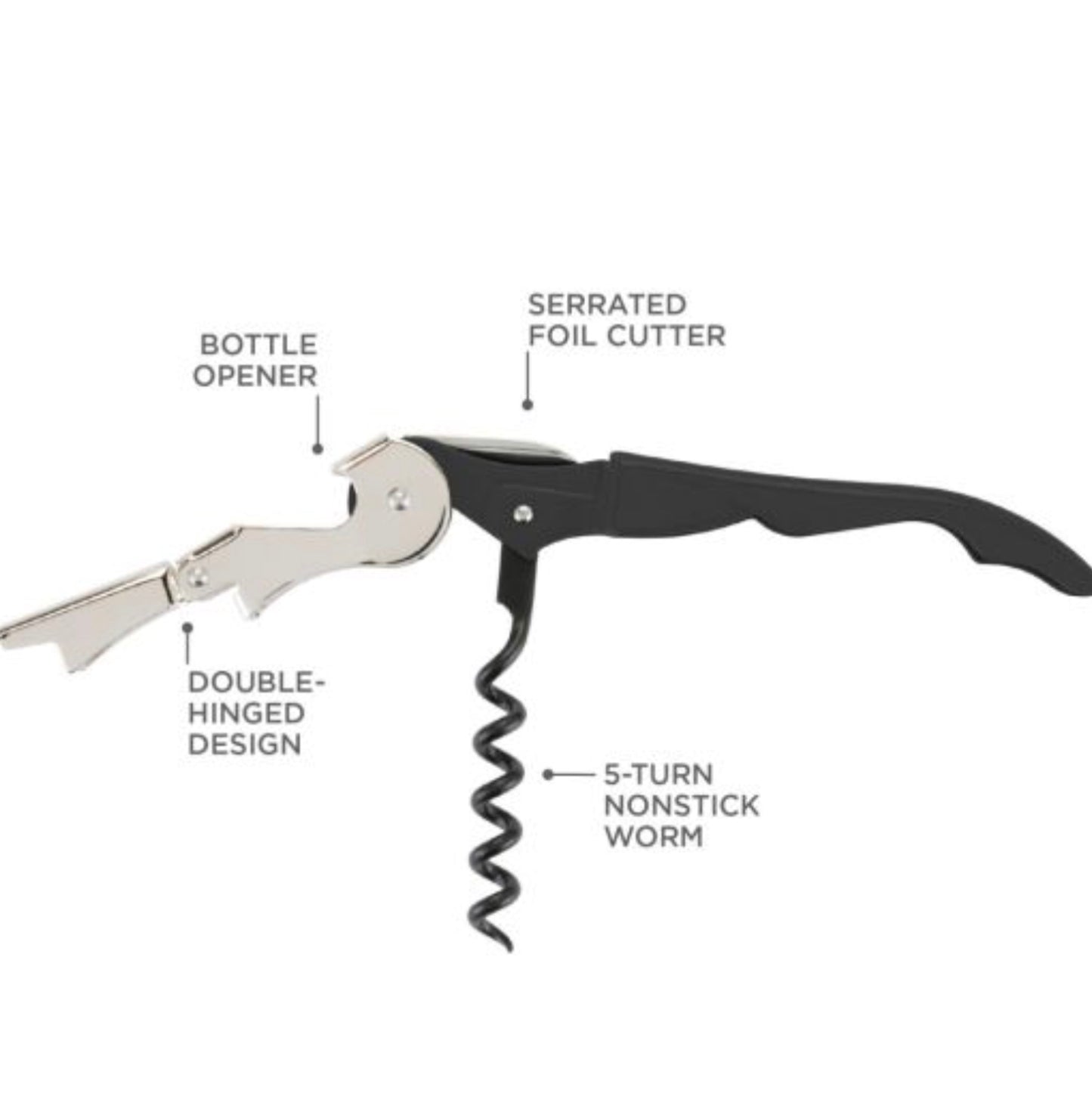 Truetap | Assorted Double-Hinged Corkscrews
