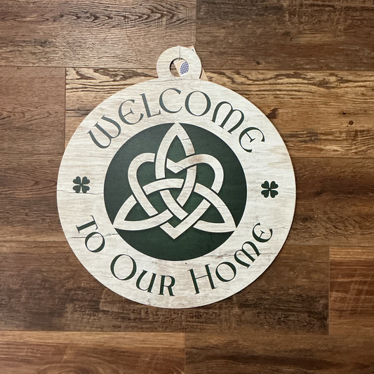 My Word! Adoornament - Welcome To Our House Celtic Knot
