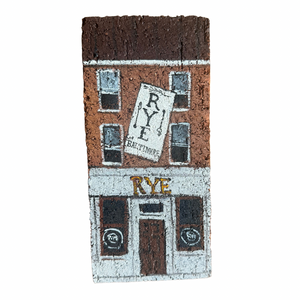 Linda Amtmann Hand Painted Brick- Rye Bar