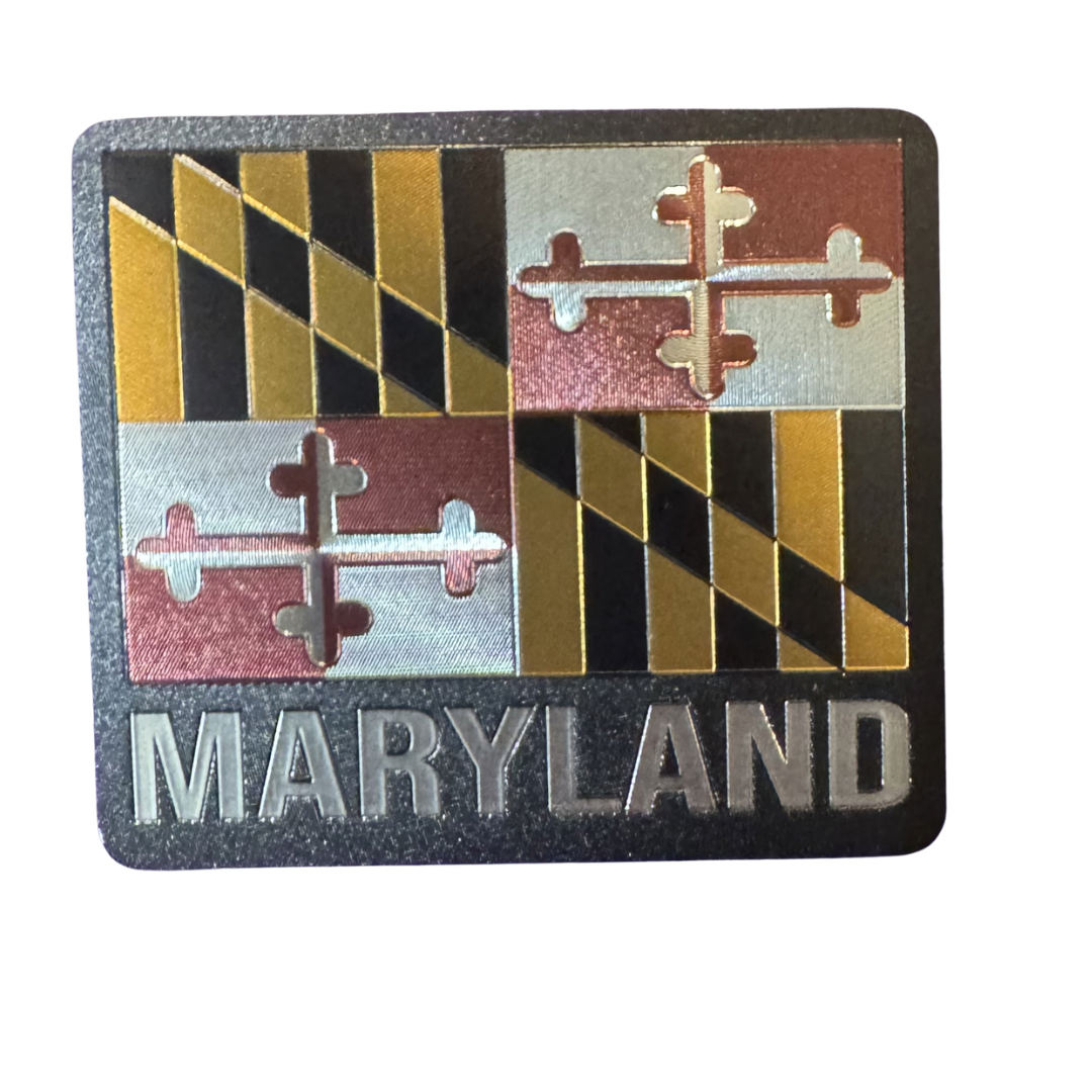 Foil Deco Maryland Flag Magnet