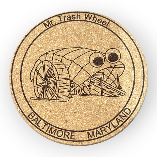 Leroy Cork Coasters Mr. Trash Wheel