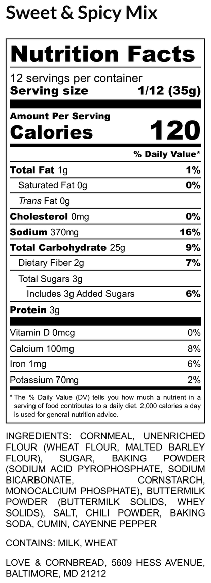 Love & Cornbread - Sweet & Spicy Cornbread Mix