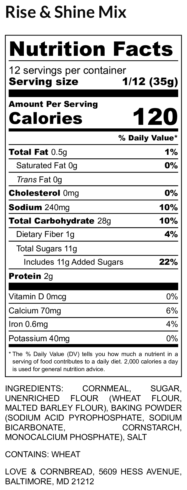 Love & Cornbread - Rise & Shine Cornbread Mix