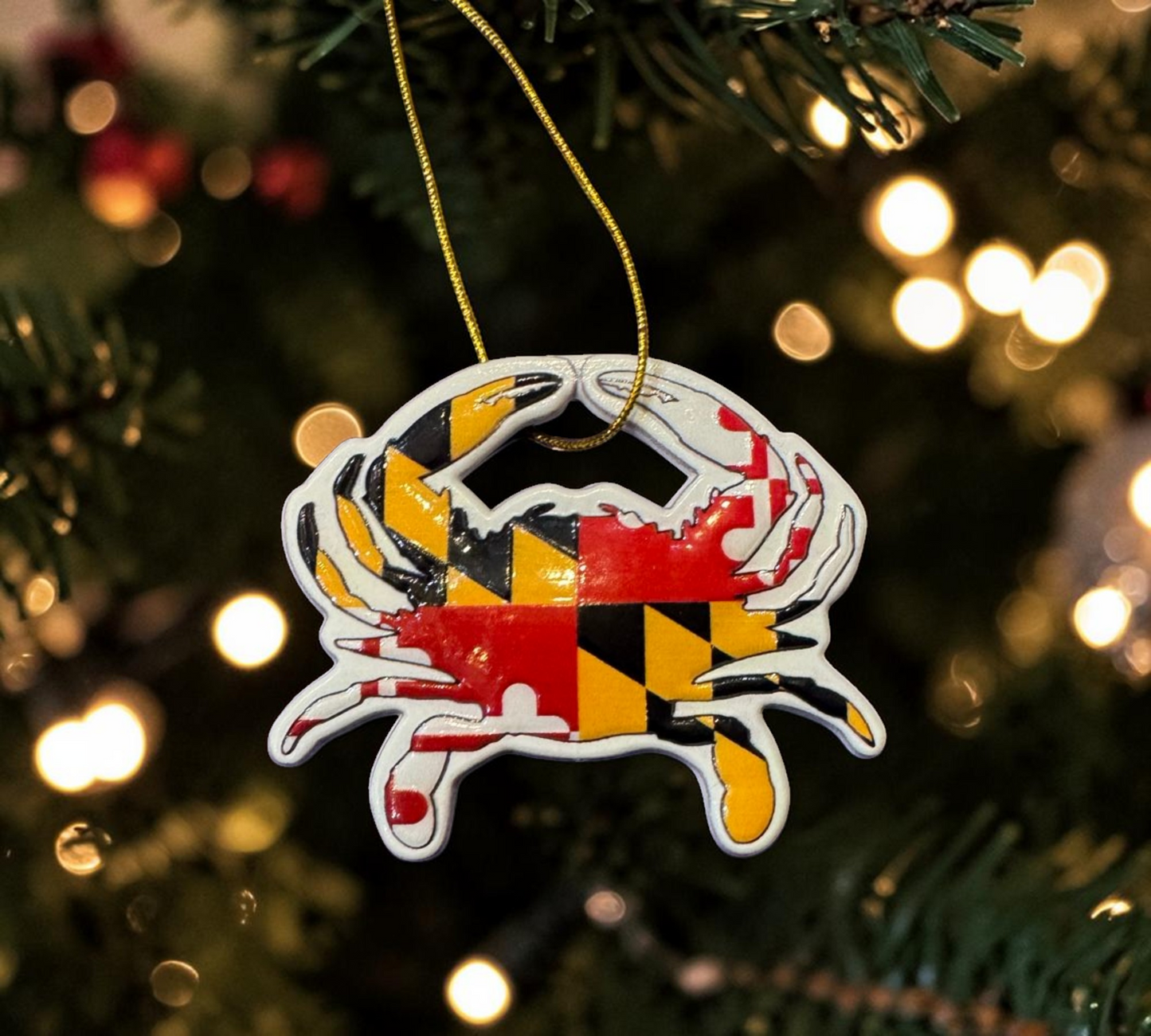 Maryland Flag Crab Ornament