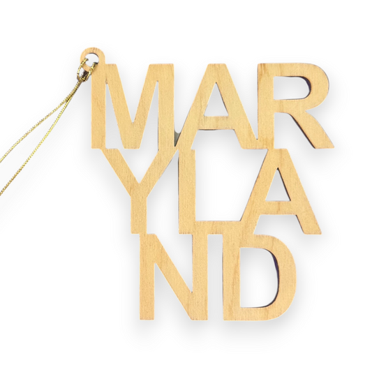 Leroy Christmas Ornaments Maryland Text