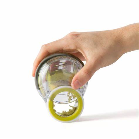 Chef’n GraterZoom™ Grater & Slicer – Wasabi Green | Dual‑Function Mini Grater for Garlic, Ginger, Chocolate & More