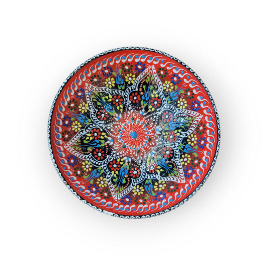 10" Round Embossed Ceramic Bowl