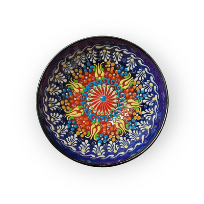 6" Round Embossed Ceramic Bowl