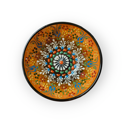 6" Round Embossed Ceramic Bowl