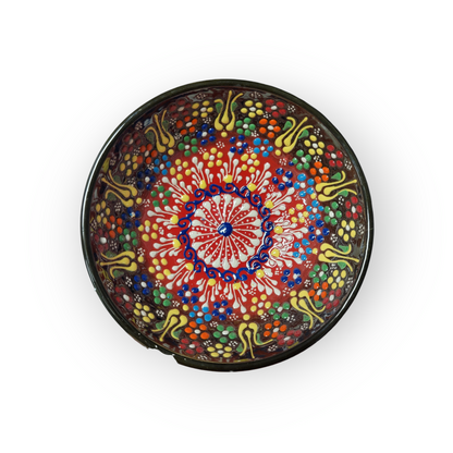 6" Round Embossed Ceramic Bowl