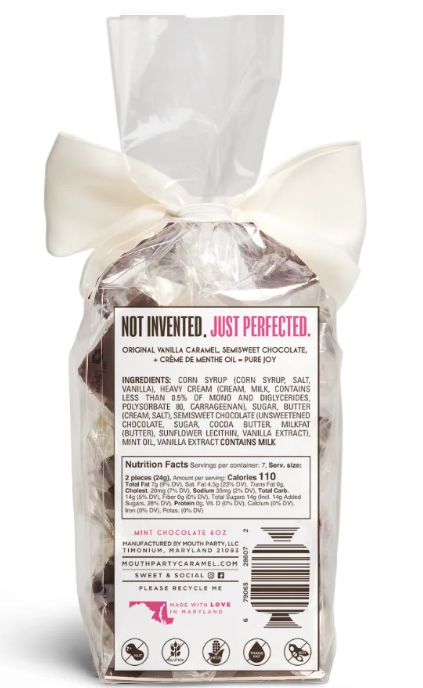 Mouth Party Limited Time Flavor | Mint Chocolate 6oz. Bag