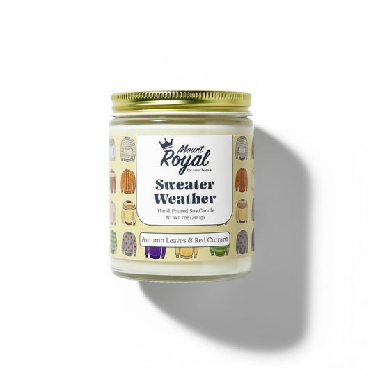 Sweater Weather Candle – Mount Royal Soap Co.