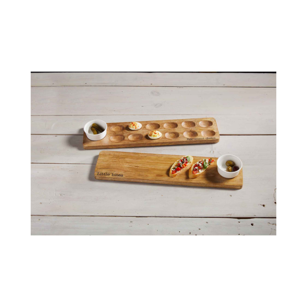 REVERSIBLE DEVILED EGG AND SERVING BOARD SET