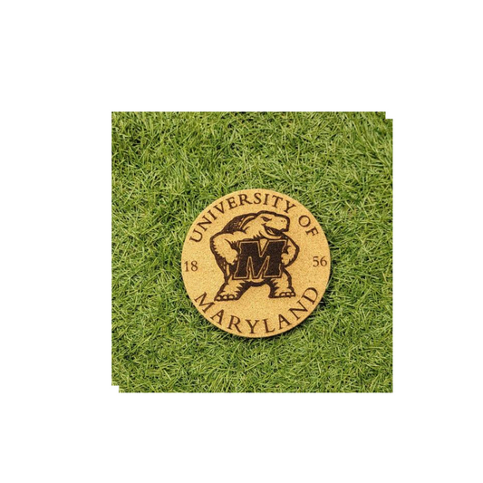 Leroy Cork Coasters UMd Turtle