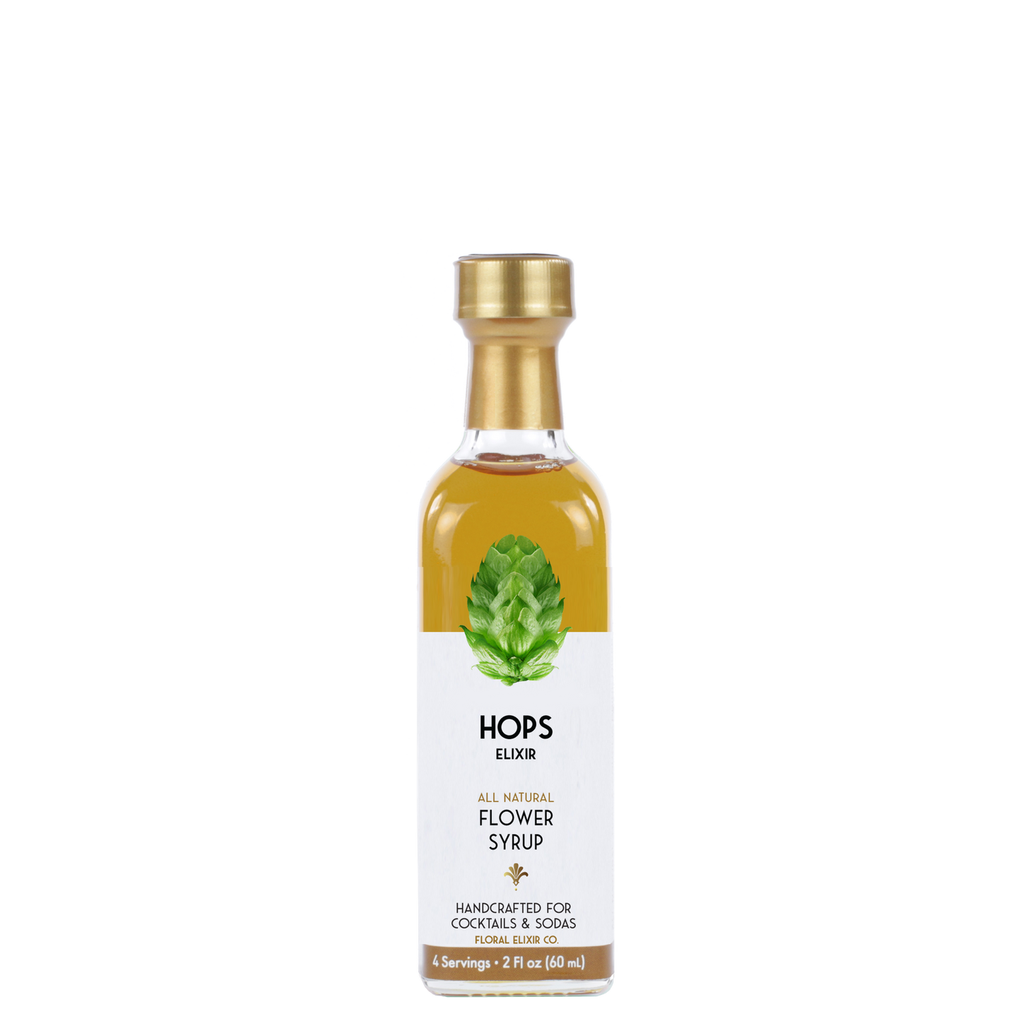 Floral Elixir Co. - Hops Elixir.
All Natural Cocktail & Soda Syrup.: Small - 2 oz/60mL