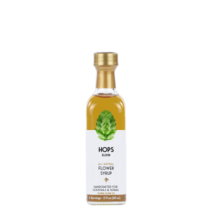 Floral Elixir Co. - Hops Elixir.
All Natural Cocktail & Soda Syrup.: Small - 2 oz/60mL