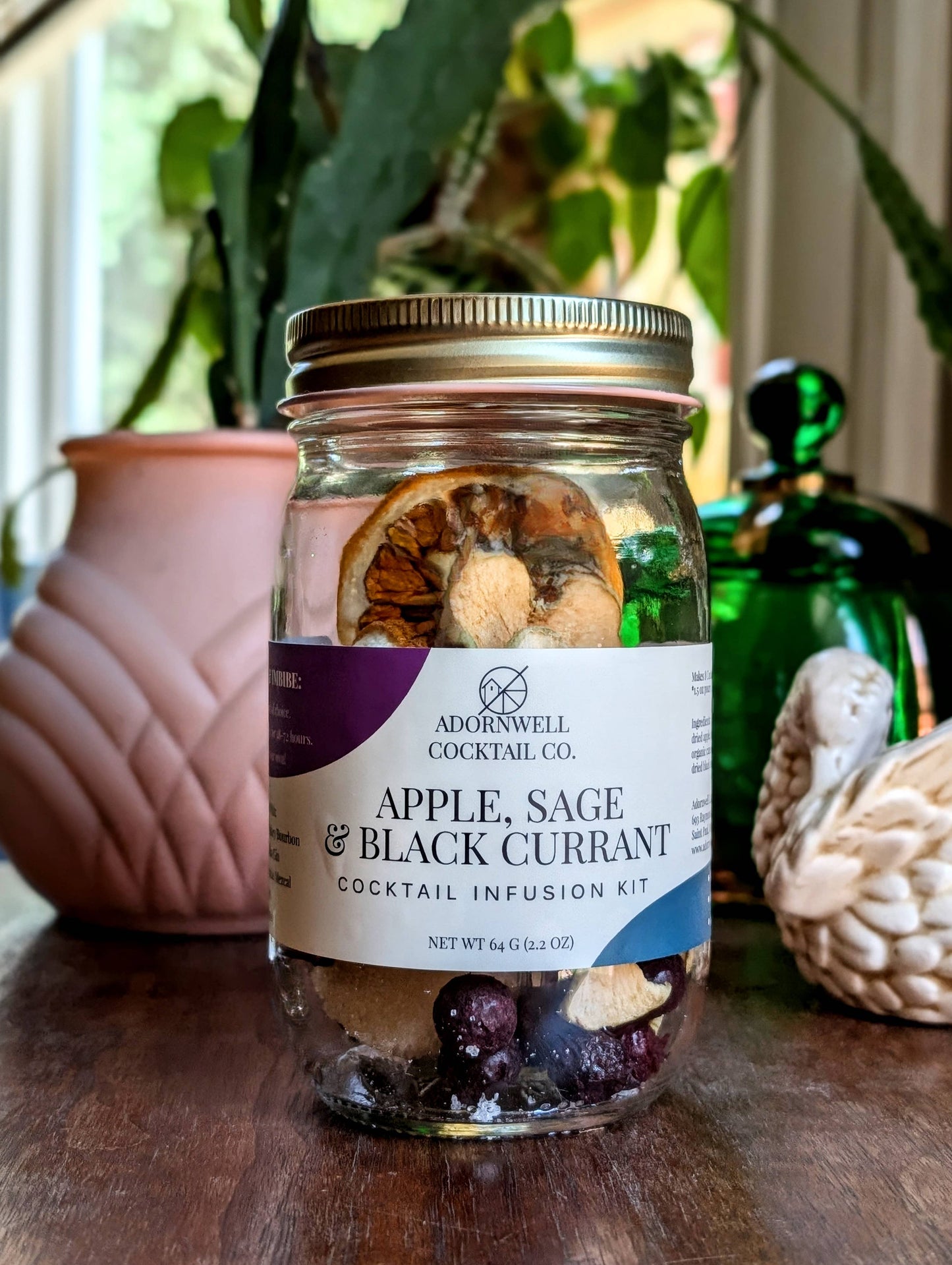 Adornwell Cocktail Co. - Apple, Sage & Black Currant Cocktail Infusion Kit