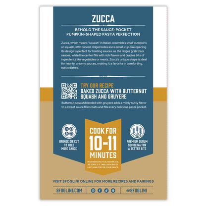 Sfoglini - Zucca, Organic Durum Semolina Pasta